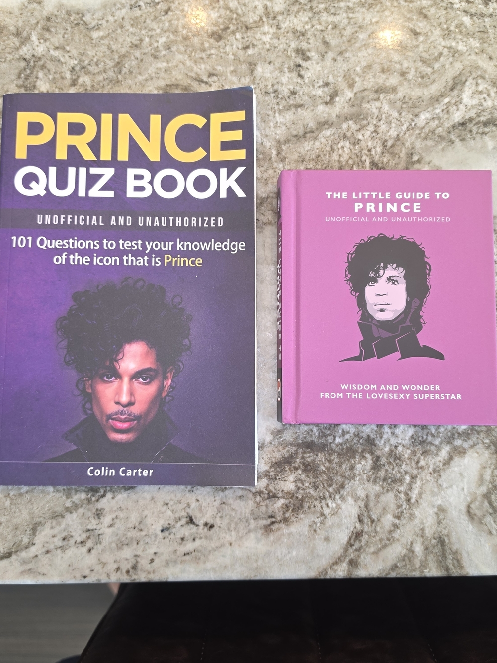 2 Book Bundle Prince Quiz Book - Purple Cover